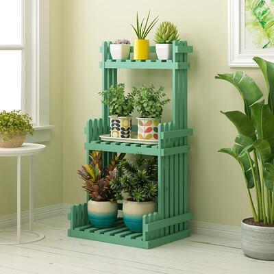 层花架子防腐实木室多阳台客STM20201置内物花盆栽架绿厅萝多肉家