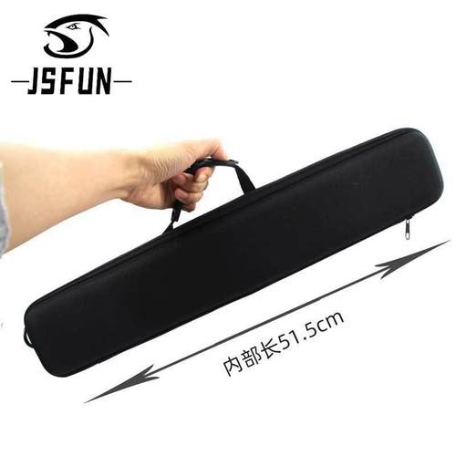 便携手提渔具包抗震硬壳包53.5cm短小鱼竿渔轮配件工具包钓鱼包