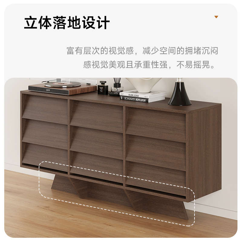 屋术实木九斗柜现代玄关柜客厅靠墙储物柜卧室置物柜抽屉收纳柜