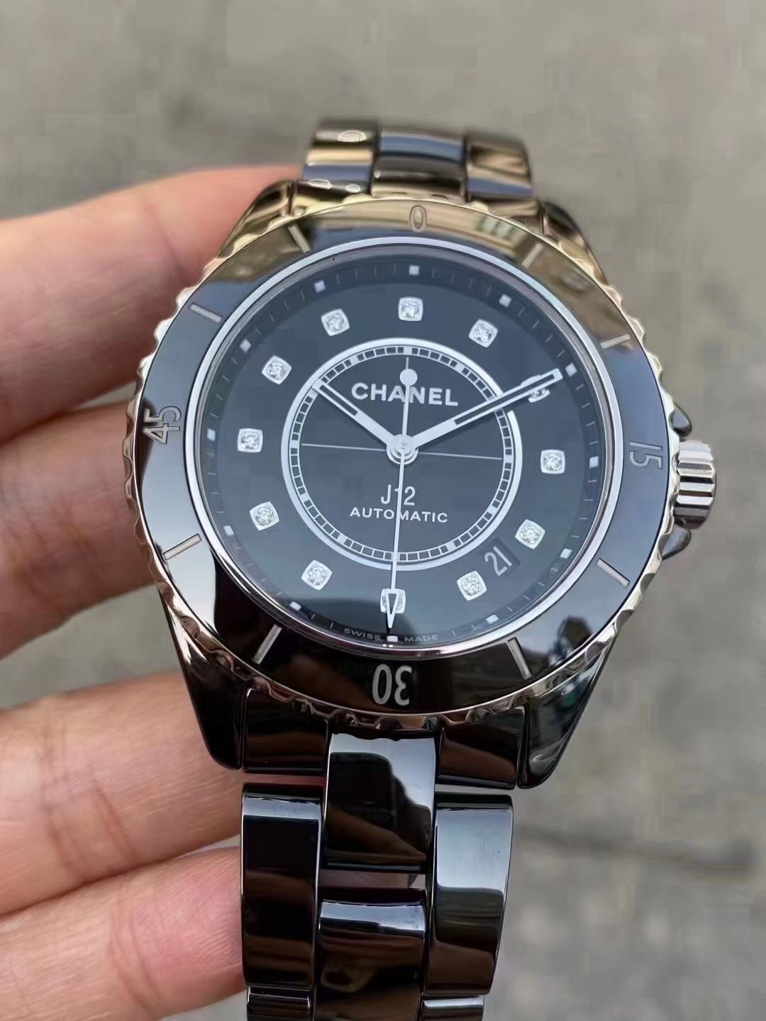 公价69000】98新38mm香奈儿J12系列H5702自动机械陶瓷男表瑞士