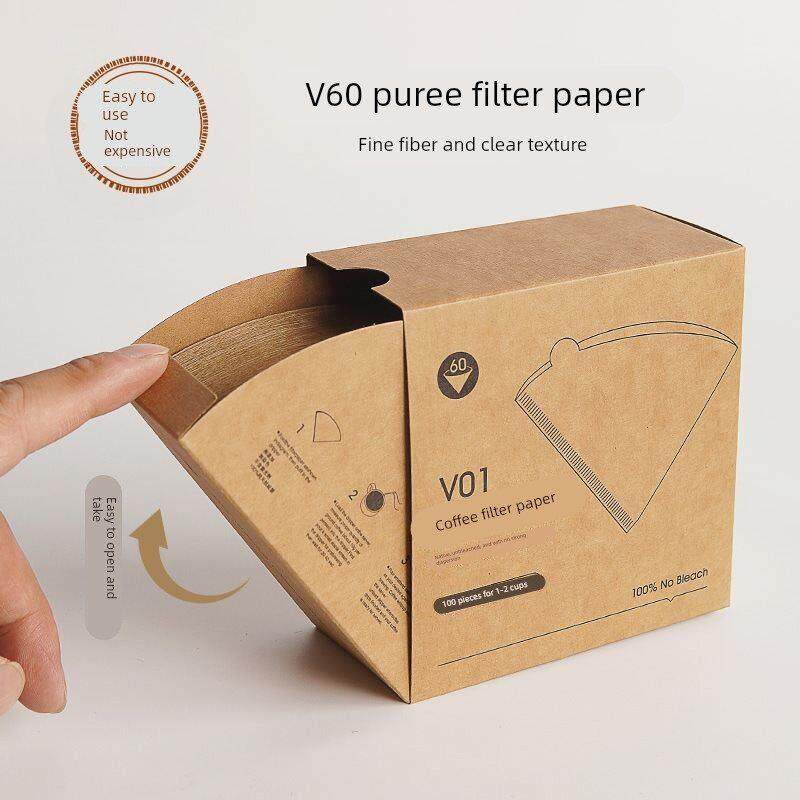 咖啡滤纸扇形咖啡过滤纸手冲v60滤纸美式咖啡机专用锥形咖啡滤网