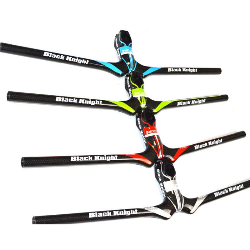 黑骑士山地车一体直把全碳纤维自行车车把横把带把立管可装码表架