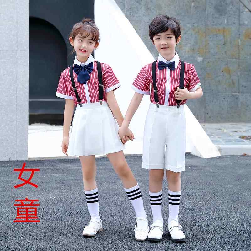 正品元旦幼儿童合唱演出服儿园背表演服小学生朗诵男童带女裤礼服