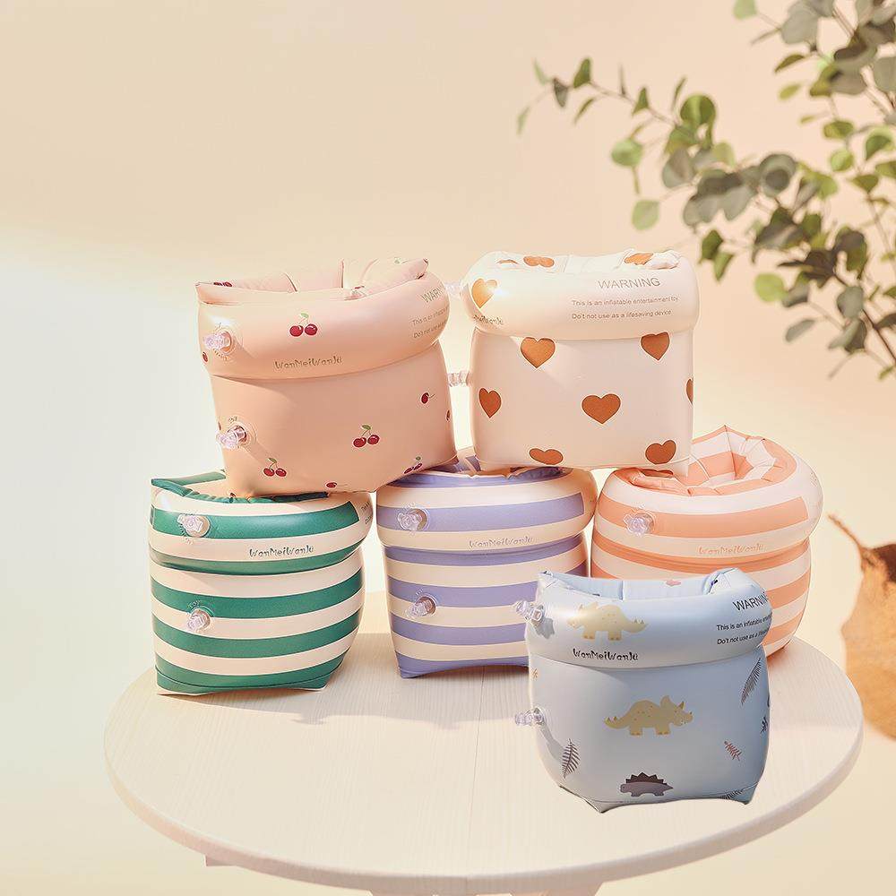 筱侣儿童游泳臂圈手臂圈加厚复古浮袖水袖浮漂浮力装备套成人臂环