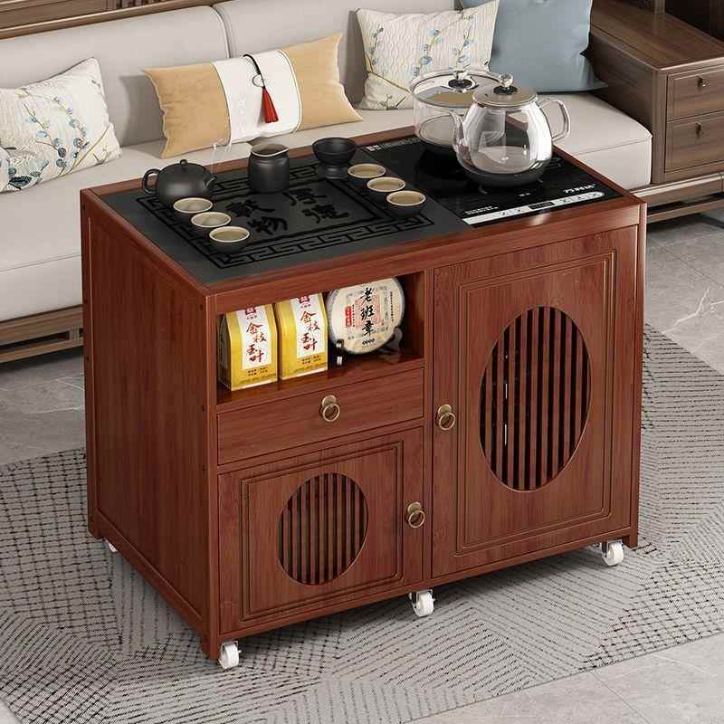 移动家用茶茶台茶水水壶车桌一体客厅沙发茶OAI几非实木茶柜茶具