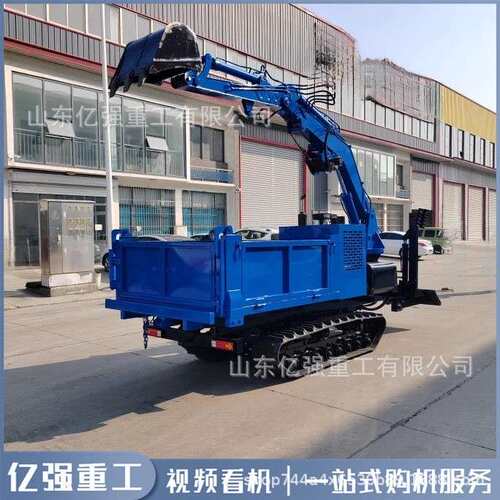 筑履带随挖农车用建工程园林全地形爬山虎履带随车带挖掘机挖运沙
