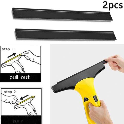2Pcs 280MM Rubber Scraper For Karcher WV50 WV60 WV70 Pulling