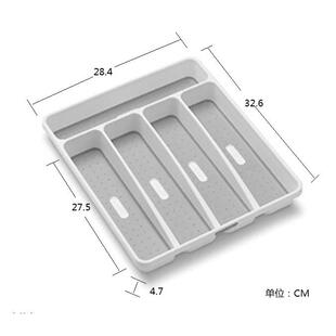 餐具收纳盒塑料刀叉收纳托 托盘分隔抽屉分类盘西餐牛排整理盘子