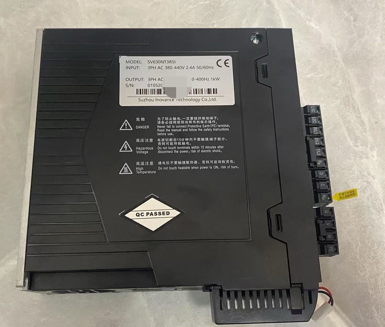 汇川驱动器SV630NT3R5I成色可充新，功能包好