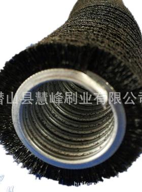 黑色龙静丝外绕尼弹簧VRM刷尼龙管道刷圆防形电弹簧内孔外绕螺旋