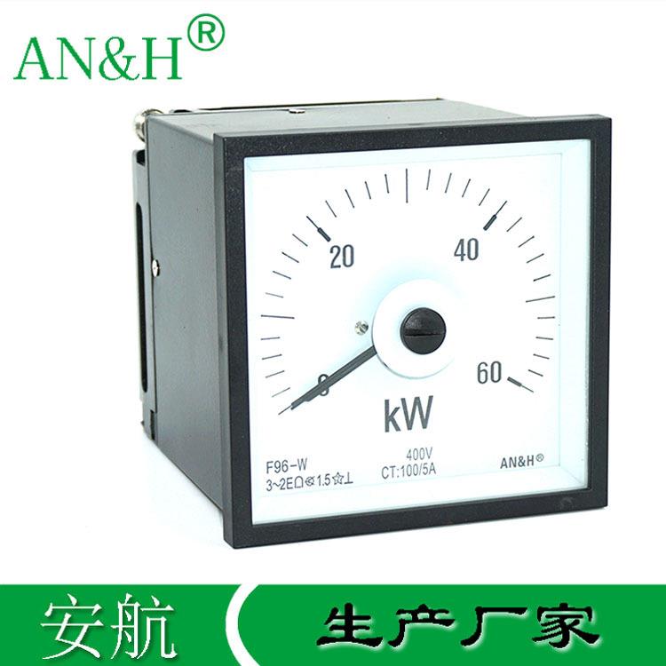 金属壳F96-W三相功率表250KWQ96-WTCZA51L5-W船用表