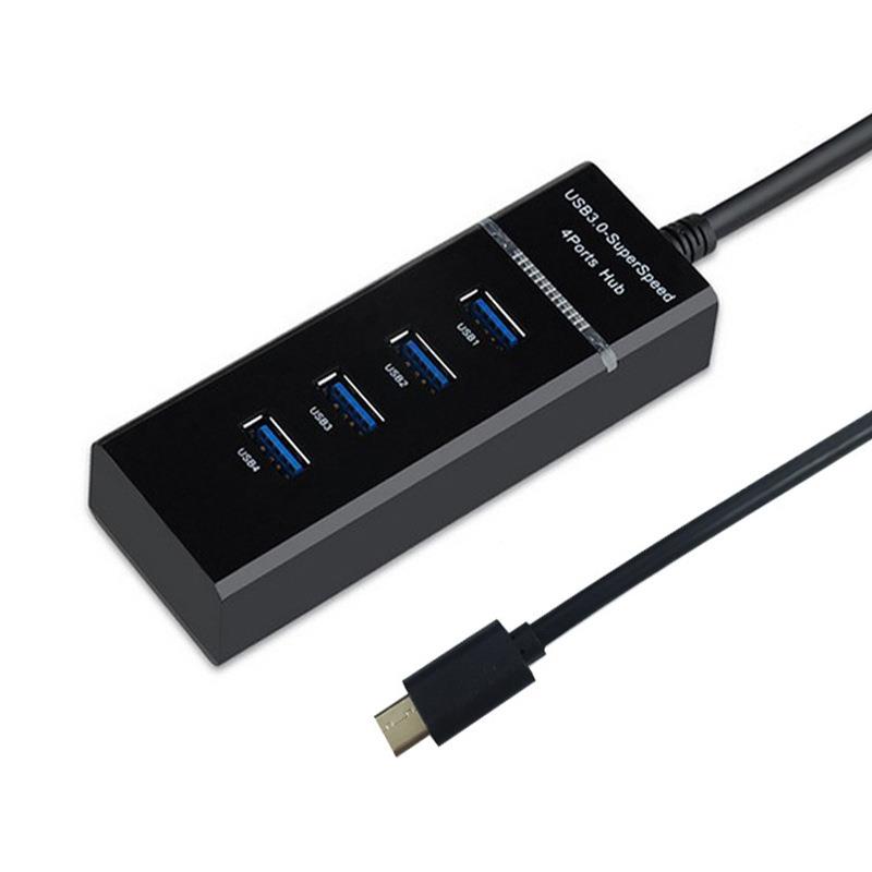 30cm typeC扩展坞 工厂集线器拓展坞USB 3.0 HUB分线器一拖四工厂