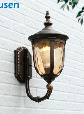 美式户壁外灯阳水台灯创防44068意壁灯过道防雨灯花园别墅庭院灯