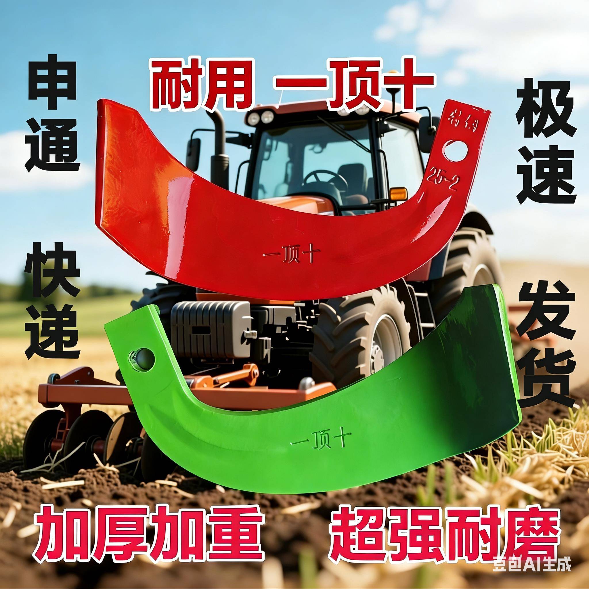 新旋耕机刀片天旋一顶十225,245,265 195耐磨抗断硬旱地高锰钢耙A