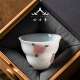 高档冰种玉瓷茶杯陶瓷家用单杯主人杯个人专用茶具轻奢手绘茶盏