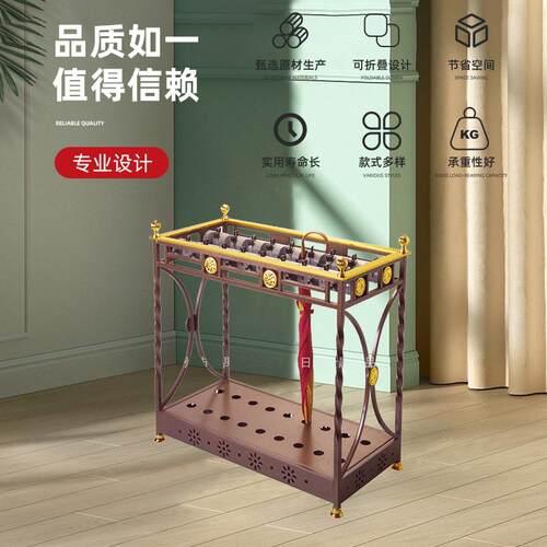 供应扭铁花雨伞架带锁雨伞架烤漆雨伞架18头雨伞架铁艺雨伞架