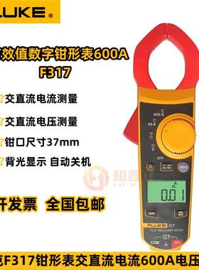 F317交流数字钳形表F319电流钳表1000A 高精度钳形表