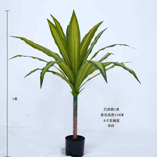 客厅装饰落地仿真巴西铁树绿植餐厅室内绿植造景巴西铁盆栽