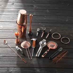 15dsaf个人04调酒器套装波士顿调酒工包具专便调酒师收纳包器具携