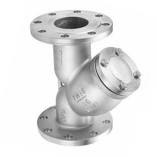 304不锈钢法兰Y型过滤器 GL41W-16P 6分DN25 40 50 65 80 100 125