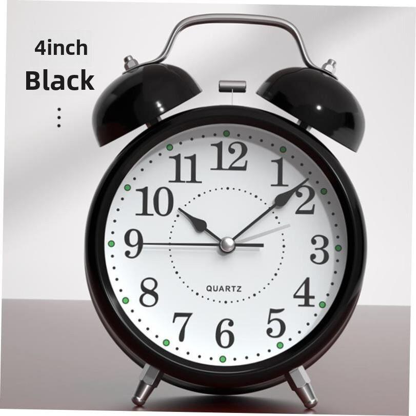 rectangular rising time small alarm clock desk timer student - 实物图