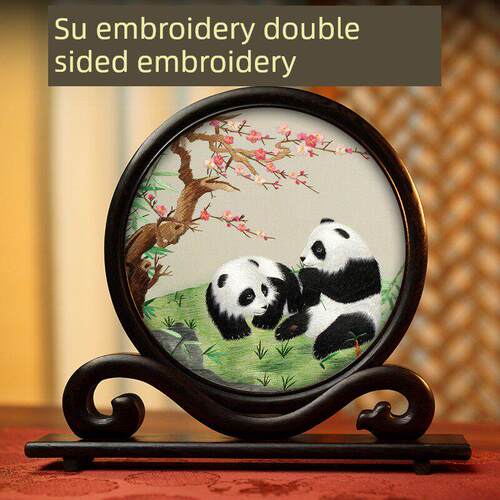 苏绣成品绣网饰双面绣手绣工艺品中国风格礼品送给外国人