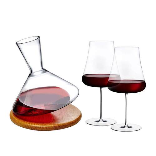 红点奖原装进口醒酒器手工水晶红酒杯波尔多勃艮第杯细腿薄壁