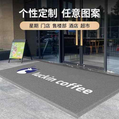 入户门地垫酒店门口迎宾门垫商用防滑吸水踩脚垫pvc丝圈红色地毯