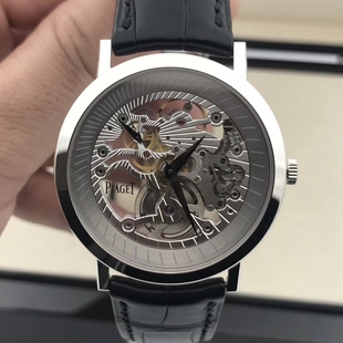 公价37万】98新40mmn伯爵18k白金G0A33115手动机械男士手表正品