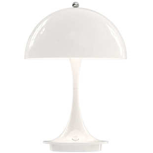 北欧简约便携式蘑菇台灯充电设计师触摸可调光台灯卧室创意床头灯