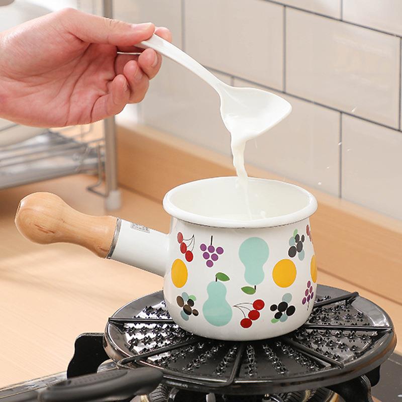 宝宝辅食锅婴儿煮粥锅家用搪瓷锅儿童小奶锅热牛奶