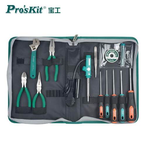 宝工（Pro'sKit）PK-2086G 家用电工工具组套装 常备维修工具13件