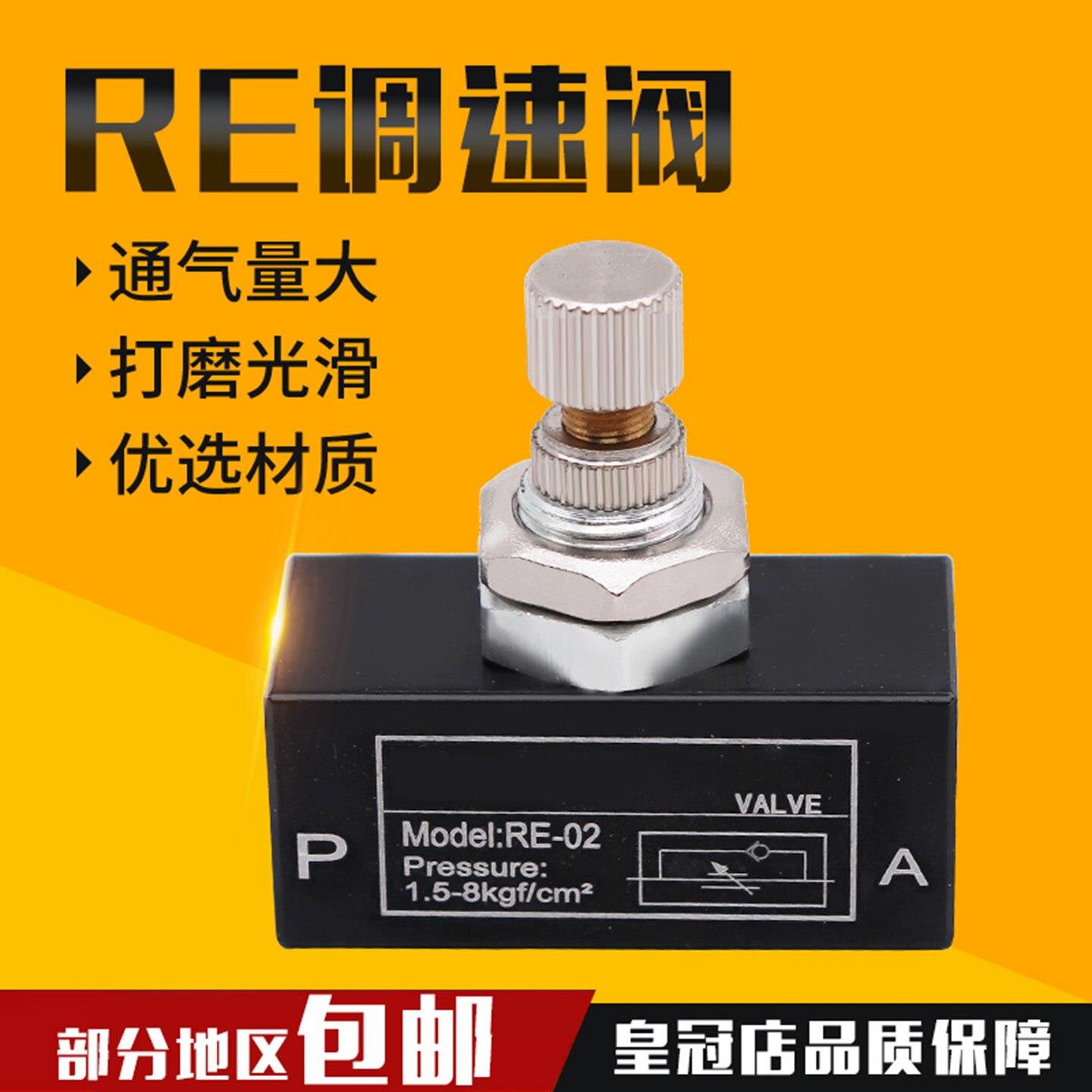 气动气体单向节流阀 流量控制阀/调速阀 RE-01 RE-02 RE-03 RE-04图片