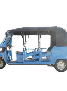 TUK-TUK三排顺座9座嘟嘟车载客电动三轮车摇臂前减震代步车观光车
