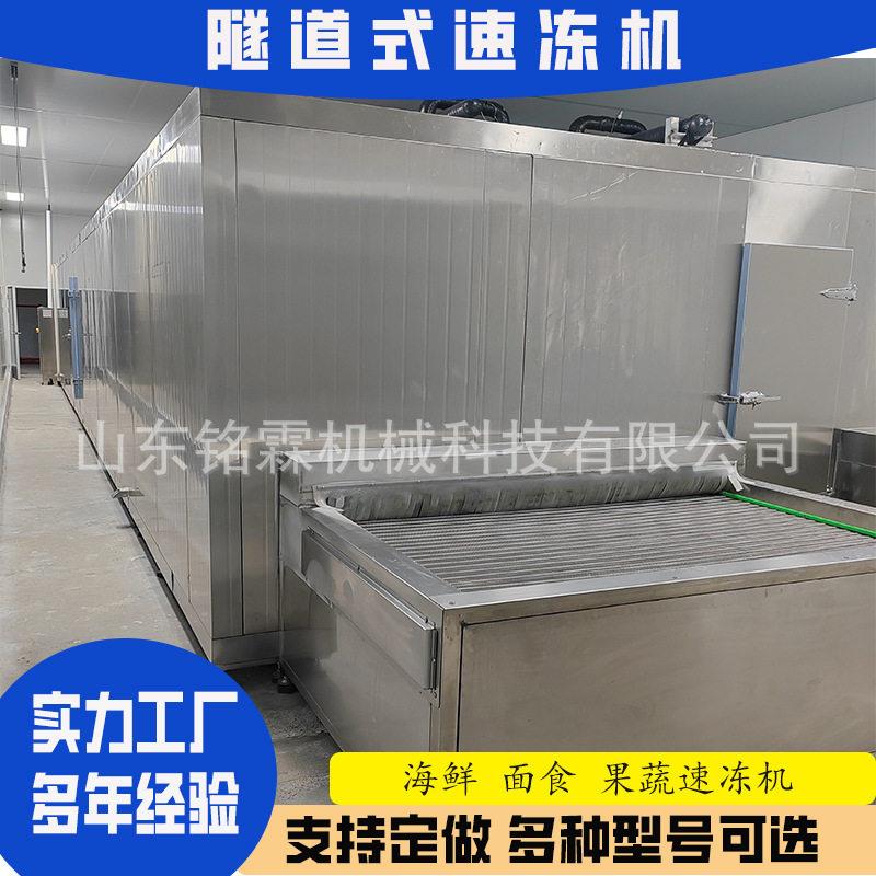 商用乳制品速冻机芋头水饺隧道速冻流水线海鲜秋葵保鲜速冻设备