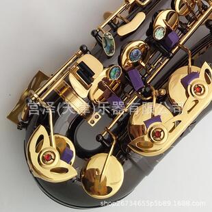 厂家销售宫泽风中音萨克斯风 管乐器降E调黑镍金健专业演奏初学