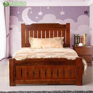 纯实木儿童床婴儿单人床男孩女孩宝宝床加宽拼接大床全实木加厚