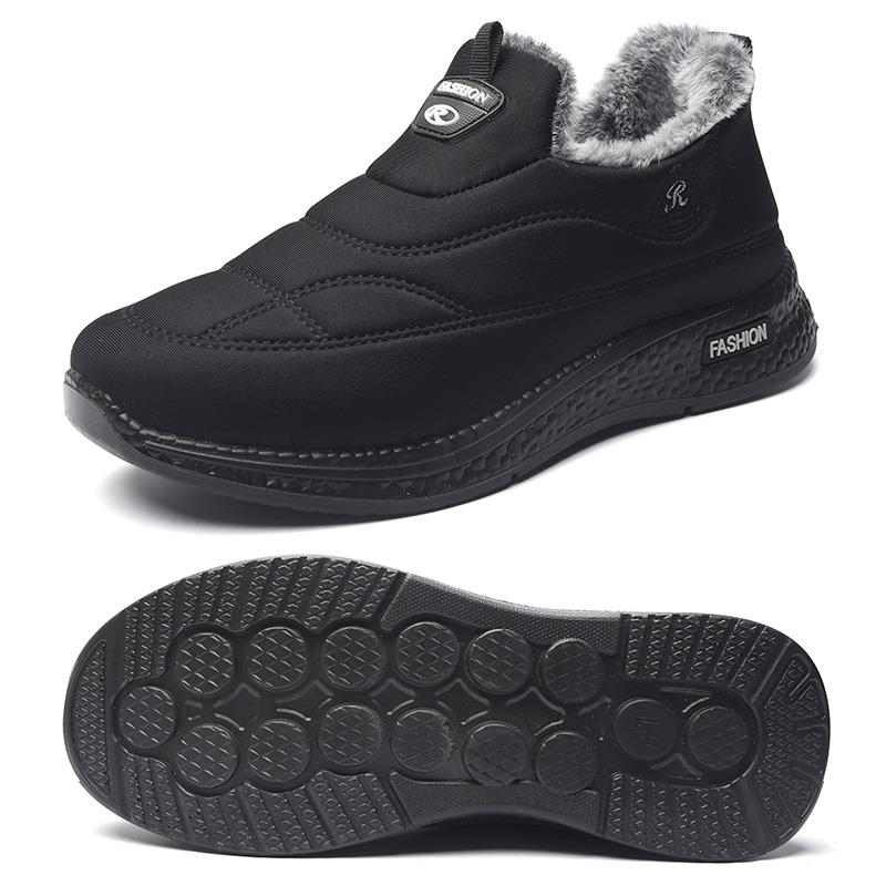 高档棉绒帮鞋男款冬季高加加厚保暖老北京布鞋休闲男轻便防寒爸爸