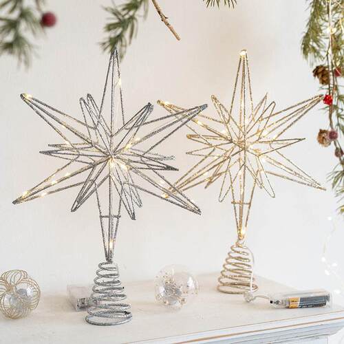 Christmas Decoration Christmas Iron Tree Top Star Christmas