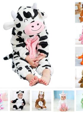 Kids Onesie Pajamas Animal Panda Tiger Unicorn Ropa Bebe Bab