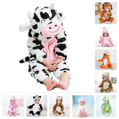 Kids Onesie Pajamas Animal Panda Tiger Unicorn Ropa Bebe Bab