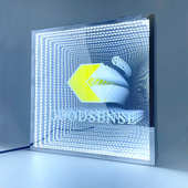 深渊灯千层镜材料 亚克力半透镜 8mm镜片可切割形状 吉鑫祥