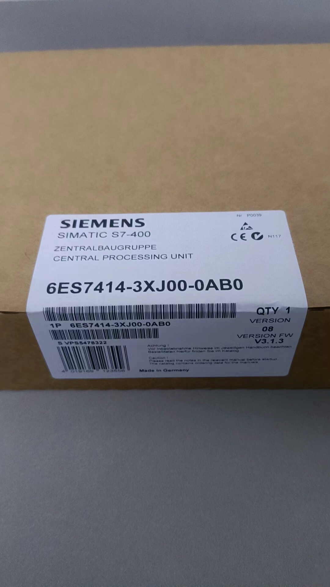 6ES7414-3XJ00-0AB0 全新原装正品 标价