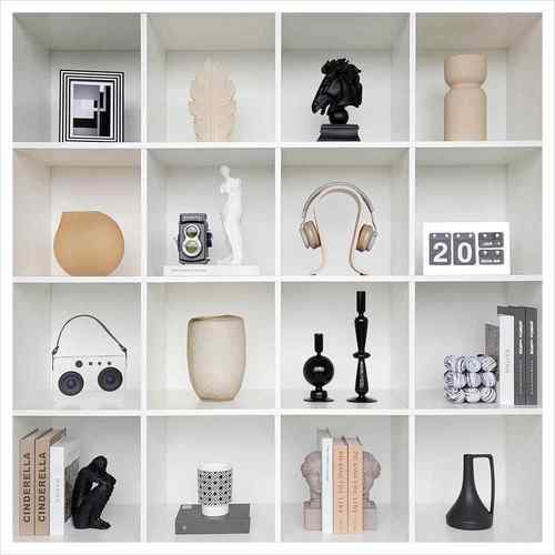 现简约样板间家代居软装饰品相架t1673597陶瓷树工艺品H书柜摆件