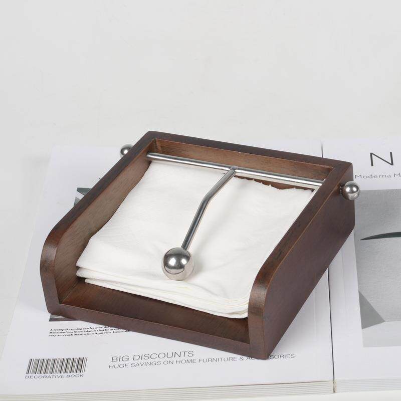 现代简约样板房装饰品摆件餐桌压纸器白色装纸盒高端纸巾架纸巾盒