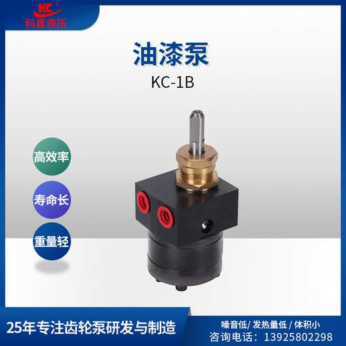 -1B油漆泵静电喷漆泵自动喷漆泵抽漆齿轮油泵自动化设备泵