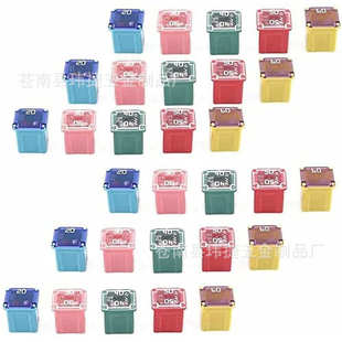 內(nèi)插連接式 30pcs 盒狀汽車保險(xiǎn)絲帶塑料盒 短款 60A 保險(xiǎn)絲20