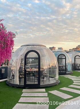 PC防水室外星空房透明帐篷户外餐厅酒店民宿网红玻璃泡泡屋太空舱