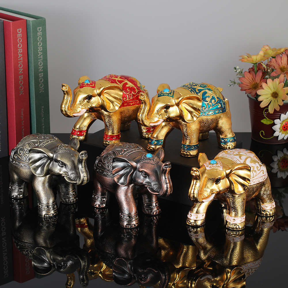 新款烟灰缸家用客厅轻奢高级感办公室防灰烟味带盖大象烟灰缸摆件