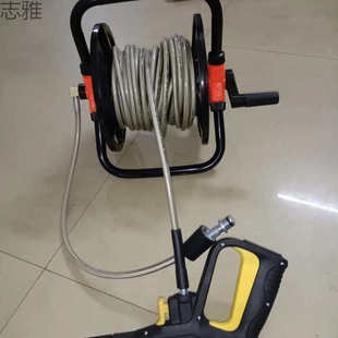 洗车机高压管便携式 手摇卷管器管子收纳架收卷器卷盘器水管收卷盘